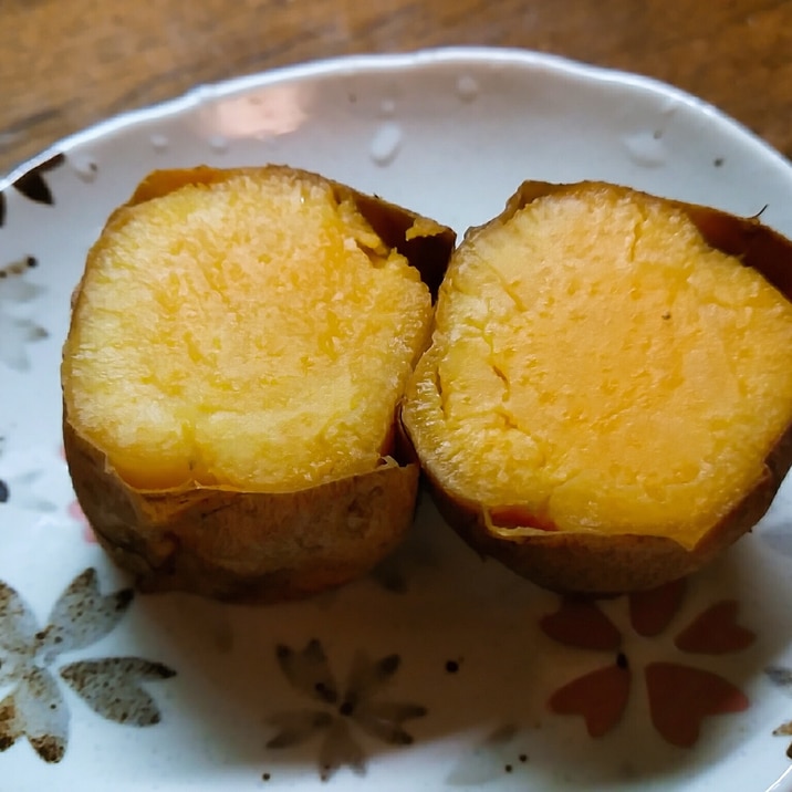 オーブンの低温でしっとり焼き芋